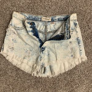 Fashion Nova faded high waisted shorts